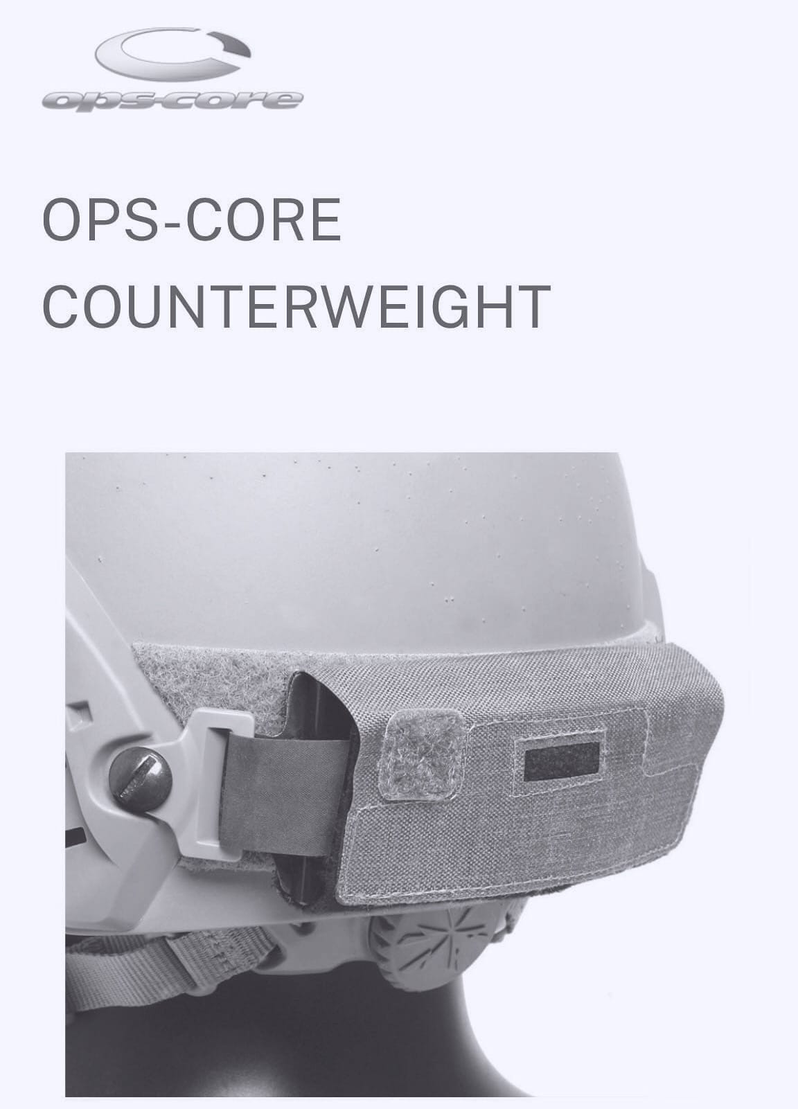 OPS-CORE COUNTERWEIGHT 的配重塊,可透過導軌螺絲接合,直接與頭盔結合,對於不使用盔布的部隊,是一個很便利的選擇。同場推薦 A-TWO 的哨兵配重袋給您,傲骨戰術裝備屋
