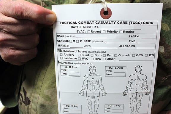 DD1380 Card 戰傷小卡 Source: USAMMA Works to Medically Equip the Army for Less Money