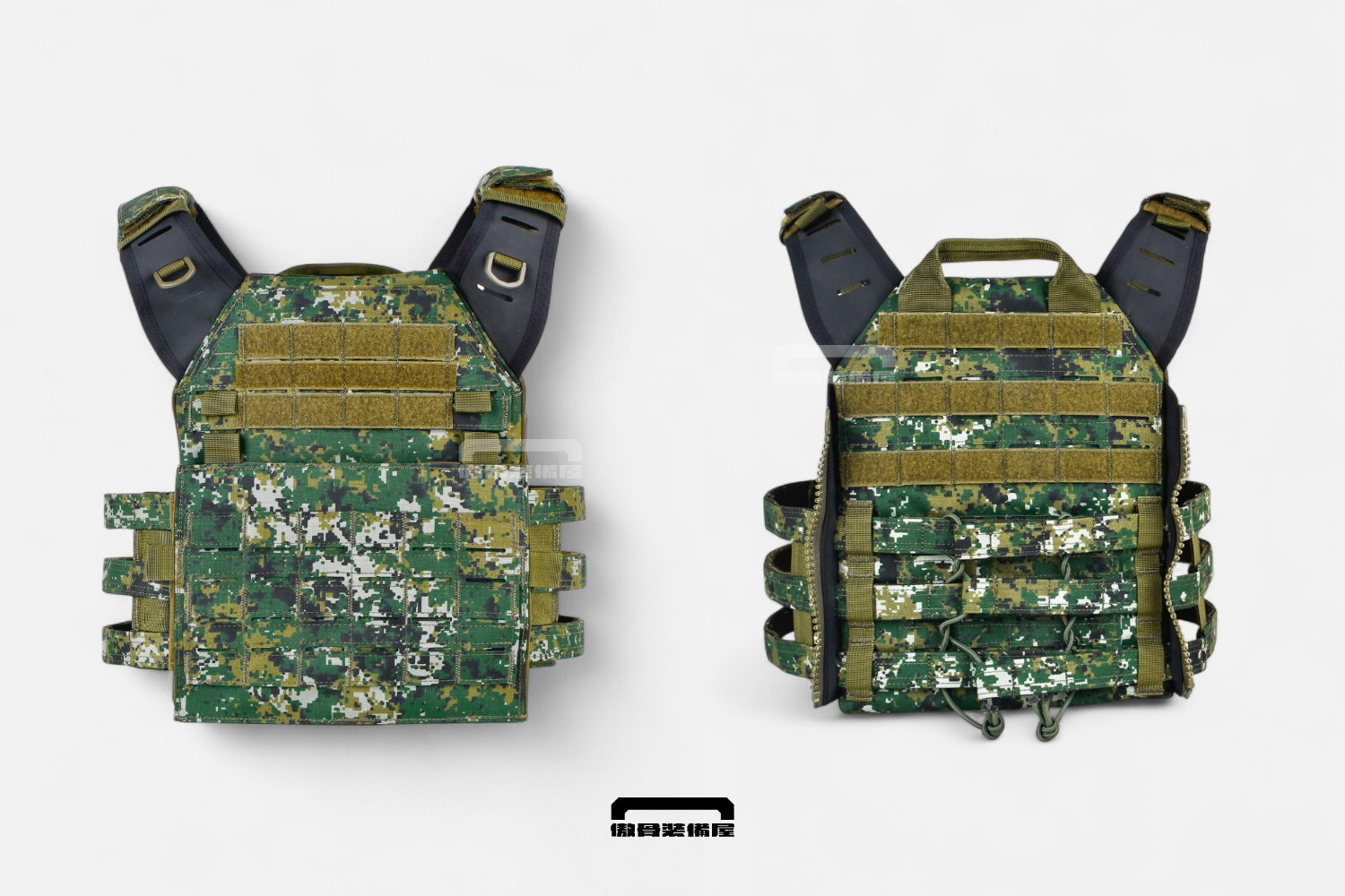 2025 年 J-TECH 神盾背心推出雷射切割版本,維持輕盈結構,再次為經典背心配上更輕量化的底盤。圖/傲骨戰術裝備屋